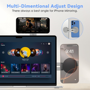 110แม่เหล็กอลูมิเนียมอัลลอยด์คุณภาพสูงพับได้และสามารถปรับ ° 180ด้านข้างได้สำหรับโทรศัพท์คอมพิวเตอร์/เทสลา/มอนิเตอร์/<span class=keywords><strong>โทรศัพท์</strong></span>ทุกรุ่น - Product Image 4