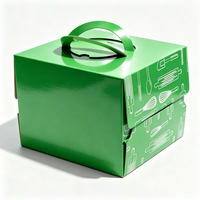 Emballage pour pâtisserie, impression de logo personnalisée, boîte cadeau pliante en carton doré de luxe, boîte à pizza, écologique, recyclable