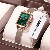 POEDAGAR 622 Mujeres Moda de lujo 3ATM Señoras Reloj Acero inoxidable Luminoso Cuarzo Watchces