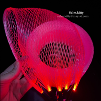 Éclairage en fibre optique à mailles lumineuses RGB imperméable à longueur personnalisée pour la décoration d'arbres en extérieur