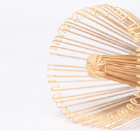 Fouet à thé Matcha en bambou écologique au design moderne fait à la main Mousseur à lait en plastique écologique avec logo personnalisé japonais pour mélanger