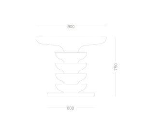 Meubles en pierre contemporains <span class=keywords><strong>Table</strong></span> basse en pierre calcaire <span class=keywords><strong>Table</strong></span> sur pied pour l'intérieur et l'extérieur - Product Image 6