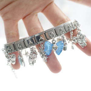 Accessoire DIY pour <span class=keywords><strong>module</strong></span> italien, Série Magic Color Love, Pendentif de bracelet élastique à breloques tendance, Direct usine - Product Image 4