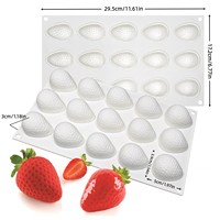 Moule de cuisson en silicone multi-fruits 15 cavités (citron) / 6 cavités (mangue, myrtille, framboise) / 8 cavités (noix de coco, mousse) – Compatible four