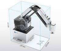 Robot collaboratif Dobot MG400 compatible avec Robotiq, OnRobot RG6, pince SCHUNK, manipulateur de bureau, chargement, empilage, prélèvement, manipulation