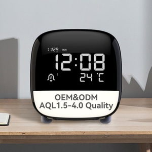 Biểu Tượng Tùy Chỉnh Trẻ Em Cạnh Giường Ngủ Thức Tỉnh Đèn Phòng Ngủ Đứng Bảng Trẻ Em Dễ Thương <span class=keywords><strong>Mini</strong></span> LED Kỹ Thuật Số Bàn Đồng Hồ Báo Thức Với Ánh Sáng Ban Đêm - Product Image 1