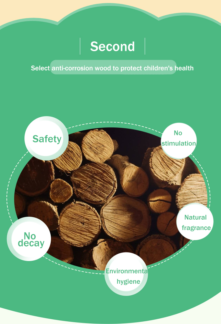 Small Size Kids Wooden Outdoor Playground Multifunction Outdoor Amusement Park Wooden Equipment For Children