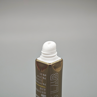 Tube de baume à lèvres D19mm, emballage composite en aluminium haute brillance, conteneur de gloss à lèvres avec bouchon à vis, couleur personnalisée, sérigraphie cosmétique