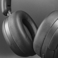 Nouveaux écouteurs sans fil à réduction de bruit personnalisés, pliables, stéréo, 5.4 AAC, design en cuir dynamique, étanches IPX5