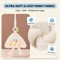 Porte-clés en peluche adorable en forme de fromage à la crème, breloque de sac en peluche, jouet en peluche doux avec sangle réglable, personnalisable OEM