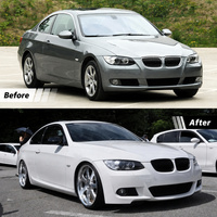 Kit carrosserie avant et arrière de style sport MT pour BMW Série 3 E92 E93 avec ailes, kit de conversion pour E92 2006-2009