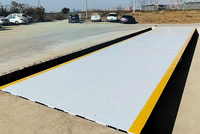 Báscula para camiones de acero XuQian 3*18m 100T con pantalla LCD/LED, diseño sin foso de gran alcance, terminal de pesaje inteligente, alta resistencia a la deformación