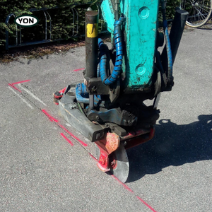 Coupeur de béton et d'asphalte à entraînement hydraulique pour des réparations routières efficaces accessoire de coupe d'asphalte pour excavatrice - Product Image 1