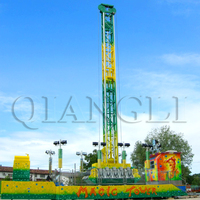 Attractions équitables manèges de parc d'attractions Mini tour de chute manèges pour enfants grenouille Machine à sauter grenouille saut chute libre manèges pour enfants