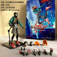 Figura de acción de Spider-Man de alta calidad, Miles Morales, de la película Spider-Man: Un Nuevo Universo, juguete de regalo con caja, figuras decorativas de escritorio.