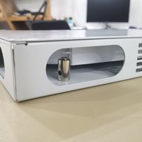 Panel de Conexiones de Fibra Óptica Tipo Rotatorio para Montaje en Rack de 19 Pulgadas, 12-96 Puertos, con Bandeja de Empalme, Acero Laminado en Frío, FTTH FTTX