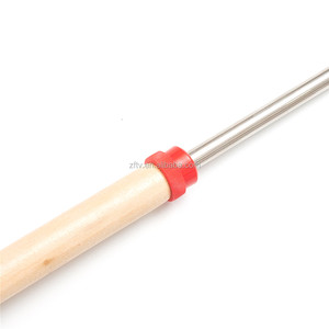 32 Inch Tay Cầm Bằng Gỗ Telescoping Smores Lửa Pit <span class=keywords><strong>Marshmallow</strong></span> Rang Que BBQ Dĩa - Product Image 6