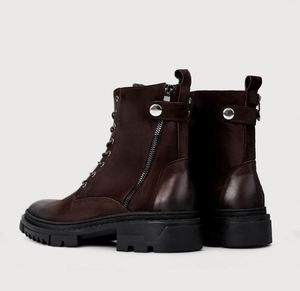 Factory Customized Wholesale Unisex Lace-up Retro Leather Boots High-Quality Designed Autumn Winter Boots - Product Image 3