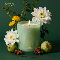 Bougie parfumée NOVA Luxury Soy Coconut Wax |   Barres d'aromathérapie artisanales de qualité supérieure, 100% biologiques, longue durée, pour Thanksgiving et Diwali