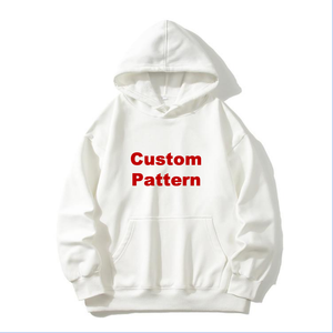 เสื้อฮู้ดดี้ผู้ชายทรงโอเวอร์ไซส์ แขนเสื้อแบบดรอปโชว์เดอร์ ผ้าฟลีซเนื้อหนาพิเศษ พิมพ์ลายแบบฟล็อกกิ้ง ให้สัมผัสแบบ 3 มิติ หรูหรา สำหรับเป็นของขวัญระดับพรีเมียม - Product Image 1