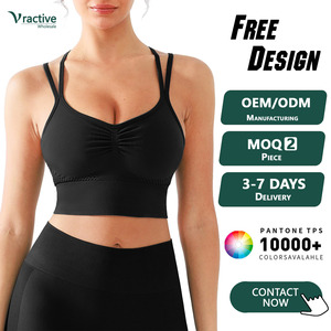 <span class=keywords><strong>Soutien</strong></span>-<span class=keywords><strong>gorge</strong></span> de <span class=keywords><strong>sport</strong></span> sans couture Vractive pour femme, respirant, maintien moyen, vêtements de <span class=keywords><strong>sport</strong></span>, grandes tailles, <span class=keywords><strong>soutien</strong></span>-<span class=keywords><strong>gorge</strong></span> de gym, OEM ODM disponible - Product Image 1