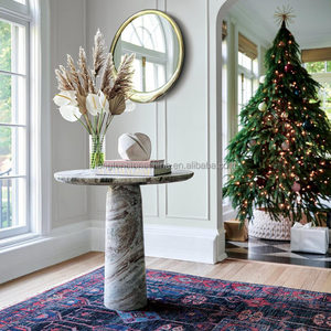 Màu be Vòng đá cẩm thạch bàn ăn 0ccasion trà cuối bảng Bên Đá tự nhiên đồ nội thất nấm Đá Cẩm Thạch Bàn cà phê - Product Image 4