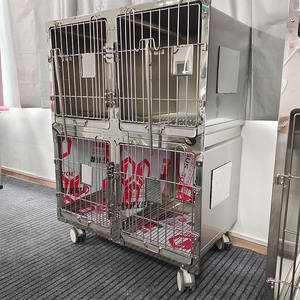 Hochwertiger Edelstahl Tierklinik Veterinär käfig Haustier Tier käfig für Veterinär krankenhaus/Klinik - Product Image 3
