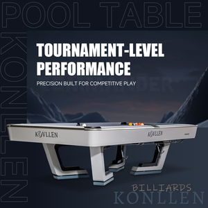 KONLLEN Luxury 9ft American-Style 9 Ball Pool <b>Table</b> 3-Piece 25mm High-Density Slate Custom for Commercial Use & Clubs/Villas COM - Product Image 4