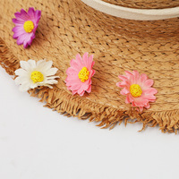 Bunga Daisy Sutra Buatan 4cm Grosir untuk Wisuda, Hari Ibu, Natal, Hari Valentine & Halloween