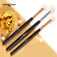 Kuas Blending Eyeshadow Custom Beauty Planet - Kuas Rias Mata Profesional Bebas Kekejaman Vegan Bulu Lembut Gagang Kayu