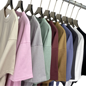 Men's 100% Cotton Short Sleeve O-Neck Solid Color Knitted Casual <b>T</b>-<b>Shirt</b> Regular Fit Breathable Blank Design - Product Image 1