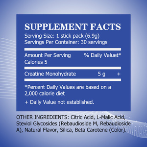 High Potency Pineapple Taste Creatine Monohydrate Powder Sports Nutrition <b>Supplement</b> for Adult Muscle Building Workout Essential - Product Image 2