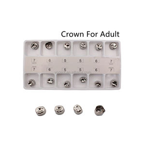 Orthdent 12 Stks/doos Tandheelkundige Voorgevormde Metalen Kroon Molaar Tijdelijke Volwassen/Kids Kronen Roestvrijstalen Tandheelkunde Lab Tool Verbruiksartikelen - Product Image 5