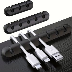 Organizador de Cables, Soporte para Cables de Alimentación sin Rastro para Oficina y Hogar, Abrazadera para Cables de Carga de Escritorio y Coche - Product Image 1