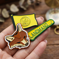 Badge métallique personnalisé en alliage de zinc émaillé 3D, motif dessin animé mignon, pour cadeaux et objets de collection – Fabrication usine
