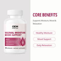 Capsules personnalisées pour le soutien de l'hydratation vaginale chez la femme, complément contre la sécheresse vaginale avec écorce d'orme rouge en poudre, racine de maca