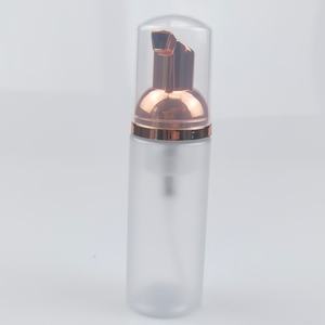 Bouteilles de shampoing pour cils en plastique rose God de 30 ml et 50 ml, vides, pour mousse nettoyante, avec pompe à mousse pour extensions de cils - Product Image 1