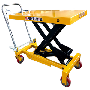 Meja angkat hidrolik, meja angkat Manual dengan rol hidrolik - Product Image 1