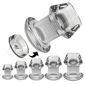 Hollow Transparent <strong>Anal</strong> Plug for Men Begainner <strong>Anal</strong> Expand Erotic Toys - Product Image 1