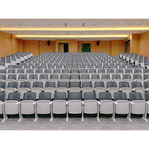 كرسي مسرح فردي حديث للمنزل أو الفندق، قابل للطي والتحريك، أثاث قاعة المحاضرات، كراسي سينما قماشية - Product Image 6