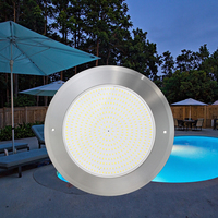 Projecteur LED RGB mural pour piscine AC 12V IP68 étanche en acier inoxydable 316SS, télécommandé, blanc, dimmable, garantie 2 ans