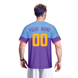 <span class=keywords><strong>Camiseta</strong></span> de Béisbol Deportiva al por Mayor, Cuello en V, Secado Rápido, Transpirable, 260g, con Logotipo, Nombre y Número Impresos por Transferencia de Calor, Manga Corta - Product Image 5