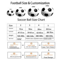 Vente directe du fabricant, ballon de football en PVC, norme n° 5, blanc, cousu à la machine, compétition, entraînement, imperméable, résistant à l'usure