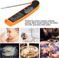 Thermomètre de cuisson de viande de four de barbecue à lecture instantanée numérique pliable avec aimant