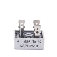 Pont redresseur à Diode haute tension 50A 35A 25A 15A KBPC2510 KBPC1510 Diode redresseur d'alternateur monophasé pour générateur