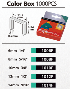 Grapas de Alta Resistencia 1006F para Tapicería de Muebles, Acero JT21/Rapid53, 6 mm (1/4) para Todas las Aplicaciones de Grapado - Product Image 2
