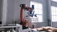 Machine d'emballage robotisée, bras robotisé multi-axes, emballage automatique de film plastique, haute précision, sécurité, produits chimiques, aliments, moteur