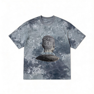 Camisetas Tie Dye HuaYi GOTS GRS, Estilo Urbano, Cuello Redondo Holgado, 100% Algodón Tejido, 180g, Ecológicas, Transpirables, Casuales para Hombre y Mujer - Product Image 2
