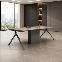 Table de conférence série Ximi XIMI22, mobilier de bureau moderne, fabrication OEM/ODM, taille et couleur personnalisables, panneau écologique, durable, pour salle de conférence