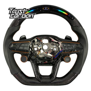 Volante de Fibra de Carbono Personalizado con LED Inteligente para <span class=keywords><strong>Seat</strong></span> Cupra Tavascan Terramar Formentor VZ <span class=keywords><strong>Leon</strong></span> Ibiza Ateca Arona - Product Image 1